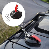 1 x RAW Customer Returns Suction cup hook - suction cup set, 4 pieces suction cup with 8 S-hooks, multifunctional suction cup, strong suction hooks for camping, mobile homes, household, workshop, awnings, sun sails, tarpaulins,  - RRP €21.62