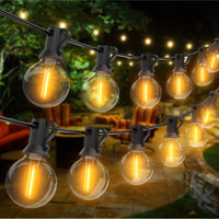 1 x RAW Customer Returns litogo LED fairy lights outdoor 35.5M, outdoor fairy lights with 50 2 G40 retro light bulbs, outdoor fairy lights weatherproof, connectable fairy lights for balcony patio terrace party-warm white - RRP €50.82