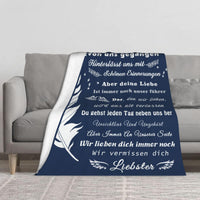 5 x Brand New Gifts for grief, sympathy gift, memorial gift, gift ideas to commemorate the loss of mother, father, husband, loved one, friend, fluffy blanket 130x150 cm - RRP €102.0