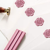 1 x RAW Customer Returns 11mm 15pcs Adhesive Gun Sealing Wax Wax Sticks for Retro Vintage Wax Seal and Letter Champagne Rose  - RRP €14.54