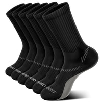 1 x RAW Customer Returns BULLIANT Football Socks 6 Pairs, Men s Sports Socks Compression Non-Slip Running Socks, Full Sole 6 pairs-Black2643-47-50  - RRP €19.99