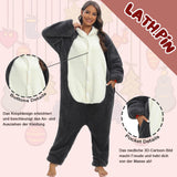 1 x RAW Customer Returns LATH.PIN Pajamas Jumpsuit Penguins Unisex Adult Animal Onesie Cosplay Halloween Carnival Costumes Women s Pajamas Animal Costumes Winter - RRP €32.26