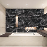 3 x Brand New Hode Black Marble Furniture Film Self-adhesive Film for Furniture 40cmx3m Adhesive Film Kitchen Decorative Film Worktop Film for Table Cupboard Door Waterproof Wallpaper - RRP €72.0