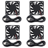 2 x RAW Customer Returns 4Pcs DC 5V USB 6010 Fan 3D Printer 60x60x10 Brushless Fan 60mm for Makerbot for 3D Printer PC CPU Computer Case Fan Cooler - RRP €22.12