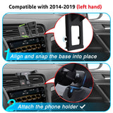 1 x RAW Customer Returns AYADA Mobile Phone Holder Compatible with Golf 7, Mobile Phone Holder Gravity Auto Lock Stable without Jitter Accessories 2014 2015 2016 2017 2018 2019 - RRP €18.28