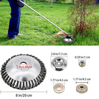 1 x RAW Customer Returns Weed brush brush cutter 200 x 25.4 mm brush cutter accessories - wire brush round brush weed trimmer with 6 pieces of assembly tools wild weed brush for removing moss, weeds and rust - RRP €18.41