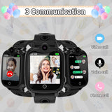 1 x RAW Customer Returns YEDASAH Smartwatch Kids, 4G Smartwatch Kids Watch with GPS and Phone, Games, Pedometer, Video Call, School Mode, Camera, SOS, IP67 Waterproof, Alarm Clock, Kids Smartwatch for 4-14 Years - RRP €60.32