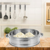 7 x Brand New UPKOCH Stainless Steel Steamer Basket - 2 Tier Stainless Steel Steamer Set for Cooking Bao Dim Sum Breads and Fish Balls 8Inch 20Cm  - RRP €138.53