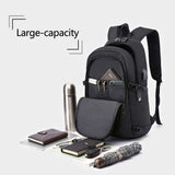 1 x RAW Customer Returns LITTLE Laptop Backpack Men Anti-Theft Laptop Bag 15.6 Inch for Work with USB Charging Port Business Travel for Men Notebook Waterproof School Backpack Boys Teenager Black - RRP €39.96