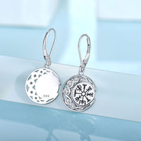 1 x RAW Customer Returns JO WISDOM hanging earrings 925 sterling silver moon earrings for women - RRP €78.04