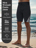 1 x RAW Customer Returns Owntop Men s Neoprene Pants - 2mm Wetsuit Shorts, Keep Warm for Surfing Snorkeling Swimming Scuba Diving Wetsuit Bottoms, Men Gray XL - RRP €43.99