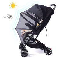 3 x RAW Customer Returns NAJILI Insect Screen for Strollers, Mosquito Net for Strollers Double Zipper Sun Protection Stroller UV Protection, Universal Size Insect Screen for Strollers, Black - RRP €36.93