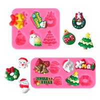 1 x Brand New Pieces Christmas Chocolate Mold Silicone Mold, Mini Christmas Candy Molds Christmas Silicone Baking Molds Santa Claus DIY Baking Mold Chocolate Mold for Baking, Cake Decoration 14 Cavity, B  - RRP €20.4