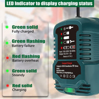 1 x RAW Customer Returns Replacement charger for Bosch 18V PBA Home and Garden System battery, 1 3 size for Bosch charger AL1820CV AL1830CV AL1860CV only for 18V battery  - RRP €19.15