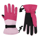 1 x RAW Customer Returns Durio Ski Gloves Children s Waterproof Ski Gloves Warm Gloves Suitable for Children 6-14 Years Pink M 6-11 Years  - RRP €18.99