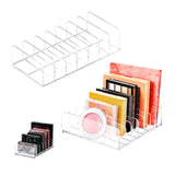 6 x Brand New Makeup Palette Organizer, Removable Cosmetic Organizer, 2 Pieces 7 Compartments Removable Cosmetic Transparent Organizer, Makeup Organizer Acrylic Storage Boxes for Dressing Table, Bathroom - RRP €122.4