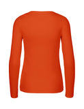 1 x RAW Customer Returns Green Cat women s long-sleeved shirt, 100 organic cotton. Fairtrade, Oeko-Tex and Ecolabel certified, textile color orange, size M - RRP €21.58