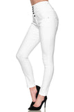 1 x RAW Customer Returns Elara Women s Jeans Stretch Skinny High Waist Chunkyrayan EL60-9 White-42 XL  - RRP €28.43