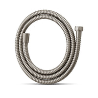 1 x RAW Customer Returns OFFO shower hose, stainless steel replacement high pressure shower pipe kink protection shower hose for bathroom fittings brushed nickel, 2m - RRP €17.14