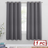 1 x RAW Customer Returns PONY DANCE Opaque blackout curtain with eyelets - 1 piece H 180 x W 140 cm Gray curtains with eyelets Thermal curtain against cold and heat Curtain Gray curtains living room - RRP €23.95