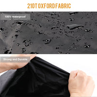 1 x RAW Customer Returns TOPTREK Motorcycle Cover Outdoor Winterproof Waterproof Motorcycle Garage 210T Oxford Fabric XXL Motorcycle Cover for Harley-Davidson, Honda, Suzuki, Kawasaki 245 105 125 cm  - RRP €22.16