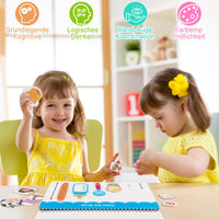 1 x RAW Customer Returns Weokeey Montessori toys from 3 4 5 6 years, educational games from 3 years Quiet Book Calendar children s toys educational toys Busy Book birthday kindergarten school enrollment gifts for children - RRP €30.24