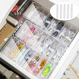 1 x Brand New MAX COOK Pack of 2 Cable Storage Box Cable Organizer Box with Lid and 20 Cable Ties 8 Compartments Clear Plastic Cable Storage Box for Worktop Organizer - RRP €19.75