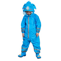 1 x RAW Customer Returns FILOWA Mud Suit Children s Breathable Rain Overalls One-Piece Rainwear Waterproof Rain Suit Lightweight Raincoat with Reflector Rain Overalls Hiking Outdoor Unisex Boys Girls 3-5 Years Blue - RRP €22.27