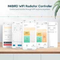 1 x RAW Customer Returns Inkbird IRC-RW1 WiFi Radiator Thermostat with Gateway, App Control, Reversible Screen, 11 Time Periods of Temperature Control for Living Room, Bathroom, Baby Room and so on. - RRP €99.99