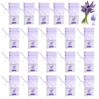 1 x Brand New Ylinwtech 20 pieces lavender bags empty, lavender sachets drawstring bags, empty bags, organza bags, scented sachets floral print for lavender spices and herbs - RRP €9.99