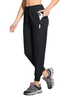 1 x RAW Customer Returns BAYGE Women s Summer Trekking Pants Jogging Quick Drying Waterproof Breathable Lightweight Sports Trousers Running Trekking Outdoor Training with Zip Pockets - RRP €33.26