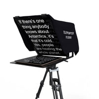 1 x RAW Customer Returns Leeventi Teleprompter 5.0 Includes handy foot remote control Perfectly compatible with tablets, smartphones, photo video cameras Compact design 600g, 30x40x3cm - RRP €65.02