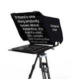 1 x RAW Customer Returns Leeventi Teleprompter 5.0 Includes handy foot remote control Perfectly compatible with tablets, smartphones, photo video cameras Compact design 600g, 30x40x3cm - RRP €65.0