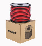 1 x RAW Customer Returns TUOFENG18awg 40 Meter Reel Silicone Electrical Wire Black 20m Red 20m 2 Strands Conductor Parallel Line Flexible 20 Gauge Hook Up Oxygen Free Wire Tinned Copper Wire - RRP €21.44