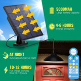 1 x RAW Customer Returns Aigostar solar hanging light, solar lamps for outdoors hanging with remote control, dimmable timed solar lamp, large battery capacity and IP65 waterproof, solar light with 3 m cable for indoor outdoor - RRP €27.95