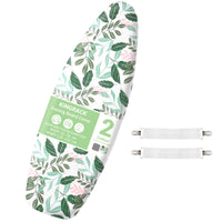 1 x RAW Customer Returns KINGRACK Ironing Board Cover, Cotton Ironing Board Cover for 122 x 38 cm Ironing Boards, Easy to Install Cover with Thick Felt Padding to Protect the Ironing Board, Green - RRP €21.43