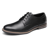 1 x RAW Customer Returns Bruno Marc Men s Oxford Derby Shoes Lace-up Vintage Elegant Low Lace Up Elegant Wedding Black SBOX2215M-E 47 EU - RRP €38.92