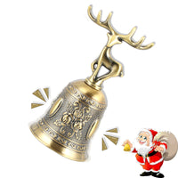 1 x RAW Customer Returns Christmas bell, hand bell Christmas, table bell hand bell, Christmas bells, call bell Christmas, hand bell school loud, bell Santa Claus for restaurant hotel kitchen hotel service - RRP €14.62