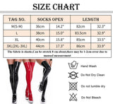 1 x RAW Customer Returns FEOYA Women s Wet Look Thigh High Stockings Tights Suitable For Match Wet Look Lingerie Set Thong Bodysuits Bodycon Mini Dress Ladies Nightwear Clubwear Dance Party Costume E-Black M - RRP €18.98