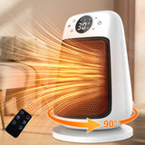 1 x RAW Customer Returns Fan Heater Energy Saving Quiet 1500W 3 Modes with Remote Control and Timer, Thermostat Heater Electric with Touch LED 90 Oscillation Multiple Protection, Electric Heater Ceramic Fan Heater for Bathroom Home - RRP €43.45