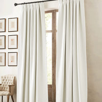 1 x RAW Customer Returns PONY DANCE thermal curtain heat protection linen curtains living room with ruffle tape set of 2 H 245 x W 140 cm blackout curtain white curtains opaque ruffle tape blackout curtain, ivory white - RRP €47.95