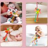 1 x RAW Customer Returns Baby toys from 6 months, Montessori toys from 1-3 years, boys girls motor skills toys for pulling string, gnawing, sensory skills, fine motor skills activity toys, learning games for babies and toddlers - RRP €11.78