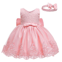 1 x RAW Customer Returns LZH Girl 3D Lace Flower Skirt Sleeveless Party Princess Dress - RRP €27.99