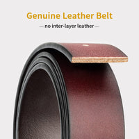 1 x Brand New Alphyly genuine leather belt for men, men s leather belt for jeans, golf belt men s leather, black waist belt men 110cm black - RRP €13.7