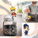 19 x Brand New GTOTd Naruto Stickers 100 Pieces with Keychains Decoration Gifts Anime Vinyl Decals Party Supplies for Laptop Living Room Skateboard Graffiti - RRP €210.71