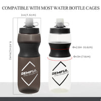 2 x Brand New GEMFUL Sports Bicycle Drinking Bottle 750 ml BPA Free Water Bottle for Cycling Fitness - RRP €30.5