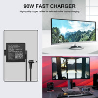 1 x RAW Customer Returns 90W Power Adapter for Asus ROG Strix ROG Swift TUF Gaming Monitor Asus Vivo AiO VivoPC VivoMini Asus Mini PC Asus Zen Aio Asus Chromebox 3 Asus Q550L U56E X53E X551M X555L Laptop Charger - RRP €27.99