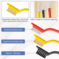 5 x Brand New 8PCS cleaning brush with stiff bristles for grout cleaning - grout cleaning tool cleaning set with wire brush for narrow spaces - multi-purpose brush for tiles, bathrooms, etc - RRP €37.75