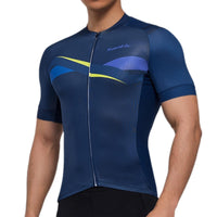 1 x RAW Customer Returns Santic Cycling Jersey Men s Cycling Jersey Short Sleeve Cycling Jerseys Bicycle Short Sleeve Jersey Breathable Quick Dry Blue L - RRP €29.99