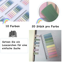 4 x Brand New Pack of 1000 Notes, Morandi Sticky Markers, Translucent Tabs Sticky Notes with Transparent Scale Ruler for Bookmark Marking and Recording Inspiration - RRP €30.16